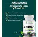 Carvão Vegetal Ativado Puro 500mg 60 Cápsulas Sem Sabor