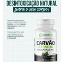 Carvão Vegetal Ativado Puro 500mg 60 Cápsulas Sem Sabor