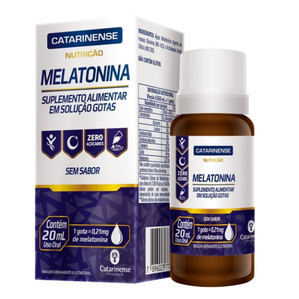 Melatonina Catarinense Nutrição 0,21mg – 20ml