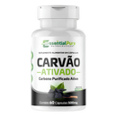 Carvão Vegetal Ativado Puro 500mg 60 Cápsulas Sem Sabor