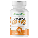 Vitamina D3 2000 UI + K2 MK7 – 60 Comprimidos 500mg | Pura, Sem Sabor