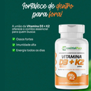 Vitamina D3 2000 UI + K2 MK7 – 60 Comprimidos 500mg | Pura, Sem Sabor