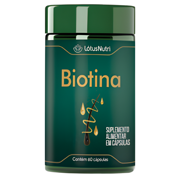 Biotina 60 Cápsulas Softgel 400mg – Lótus Nutri