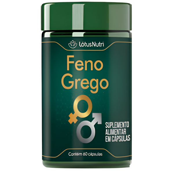 Feno Grego 60 Cápsulas 500mg – Lótus Nutri | Sem Sabor