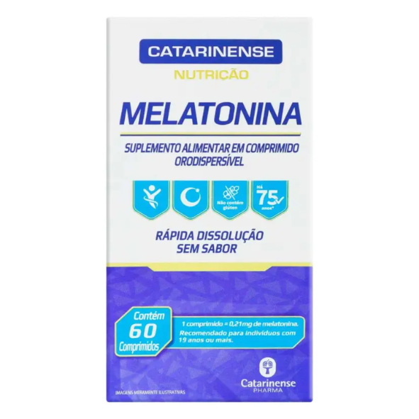 Melatonina 0,21mg – 60 Comprimidos Sublinguais | Catarinense Nutrição