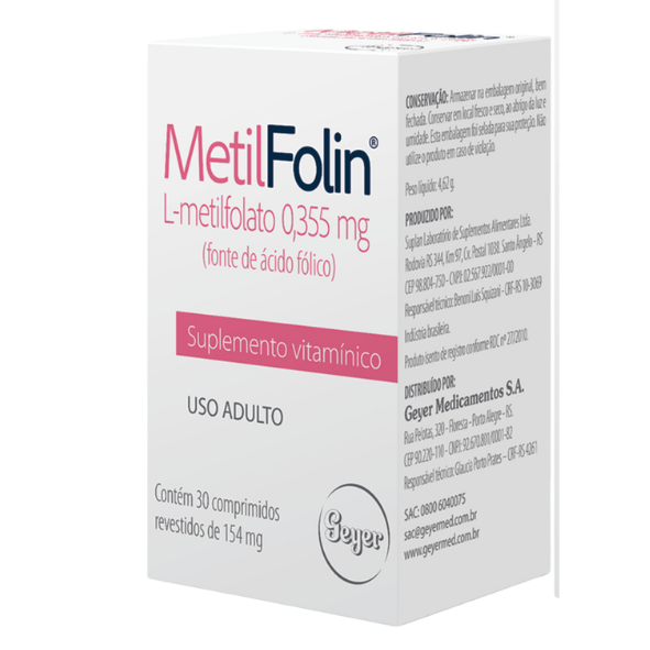 MetilFolin® – 30 Comprimidos | Megalabs