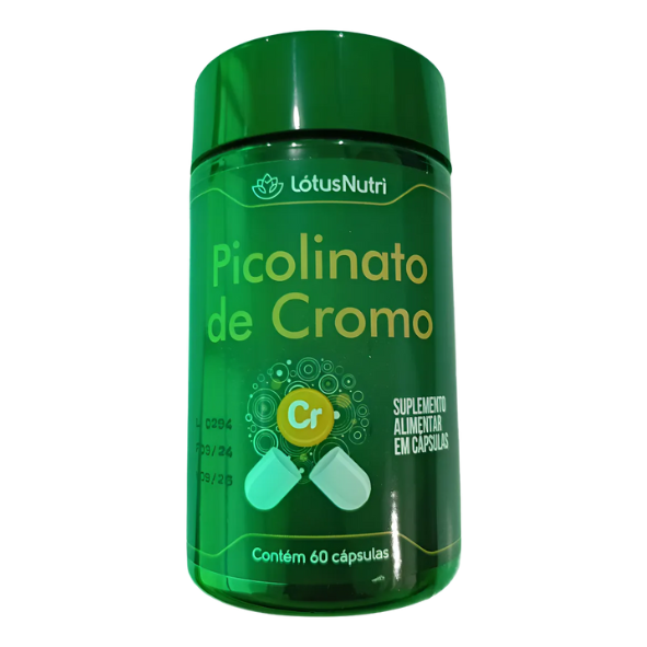 Picolinato de Cromo 60 Cápsulas – Lótus Nutri | Sem Sabor