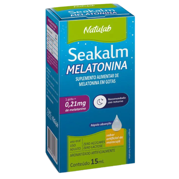 Melatonina Seakalm 0,21mg – Sabor Maracujá | 15ml