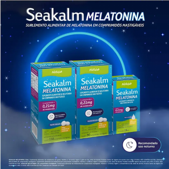 Melatonina Seakalm 0,21mg – Sabor Maracujá | 15ml