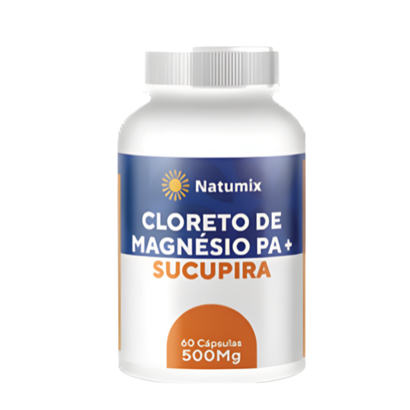 Cloreto de Magnésio PA com Sucupira 60 Cápsulas 500mg – Natumix