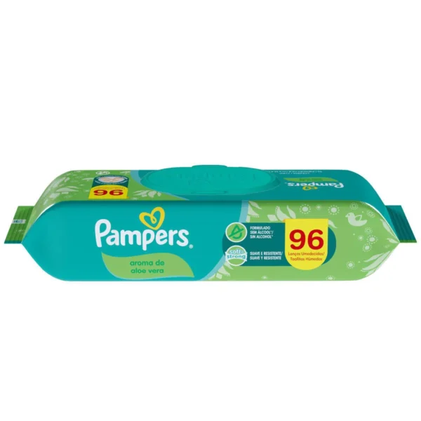 Lenço Umedecido Pampers Aroma de Aloe Vera 96 unidades - Imagem 7