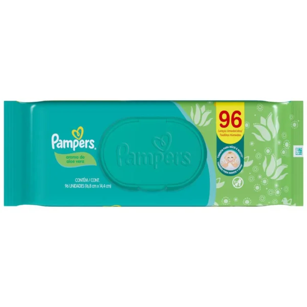 Lenço Umedecido Pampers Aroma de Aloe Vera 96 unidades - Imagem 5
